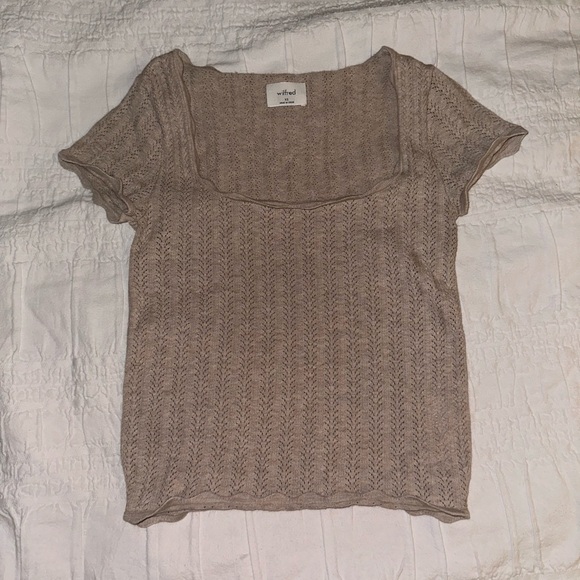 Aritzia crochet t-shirt size XS - Picture 1 of 3